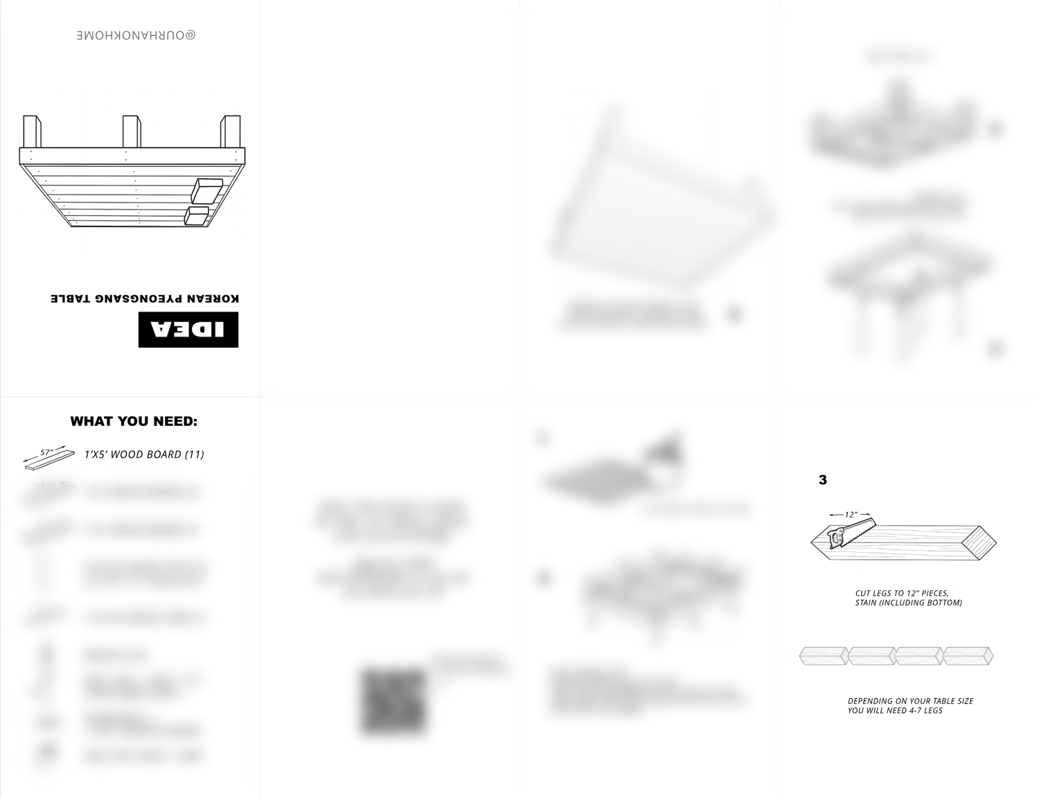 Korean Table Minizine